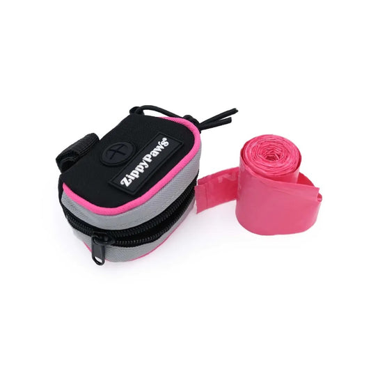 Zippy Paws Adventure Leash Dog Poop Bag Dispenser + BONUS Roll - Green