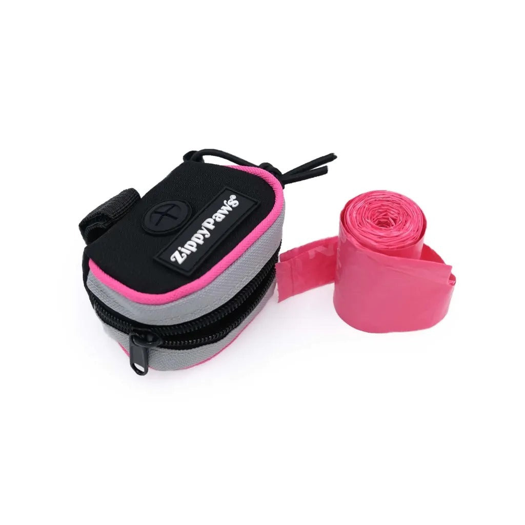 Zippy Paws Adventure Leash Dog Poop Bag Dispenser + BONUS Roll - Green